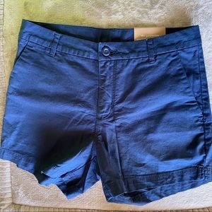 NWT PATAGONIA dark blue cotton shorts